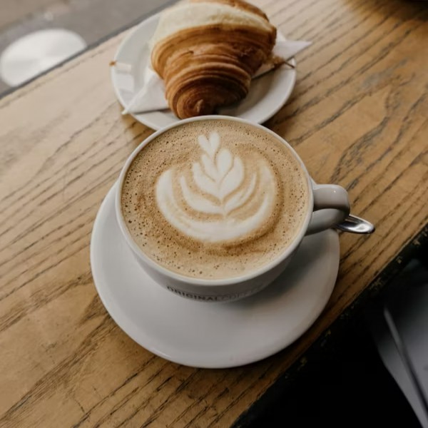 Latte and pastry pairing